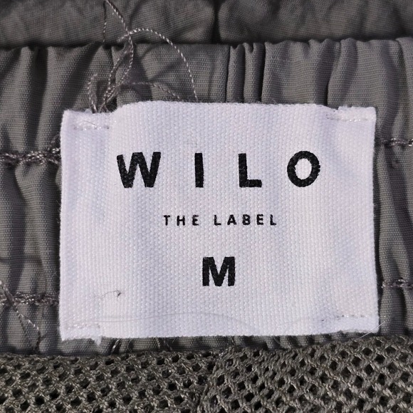 Wilo The Label Pants Womens Medium Gray Windbreaker Parachute Jogger Gorpcore - Picture 5 of 11